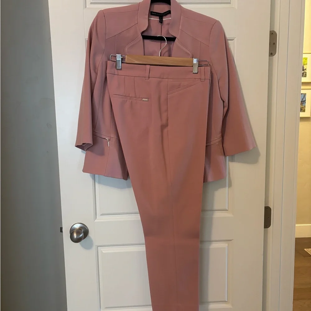 WHBm Elegant Pink Women's Pantsuit - Picture 6 of 13